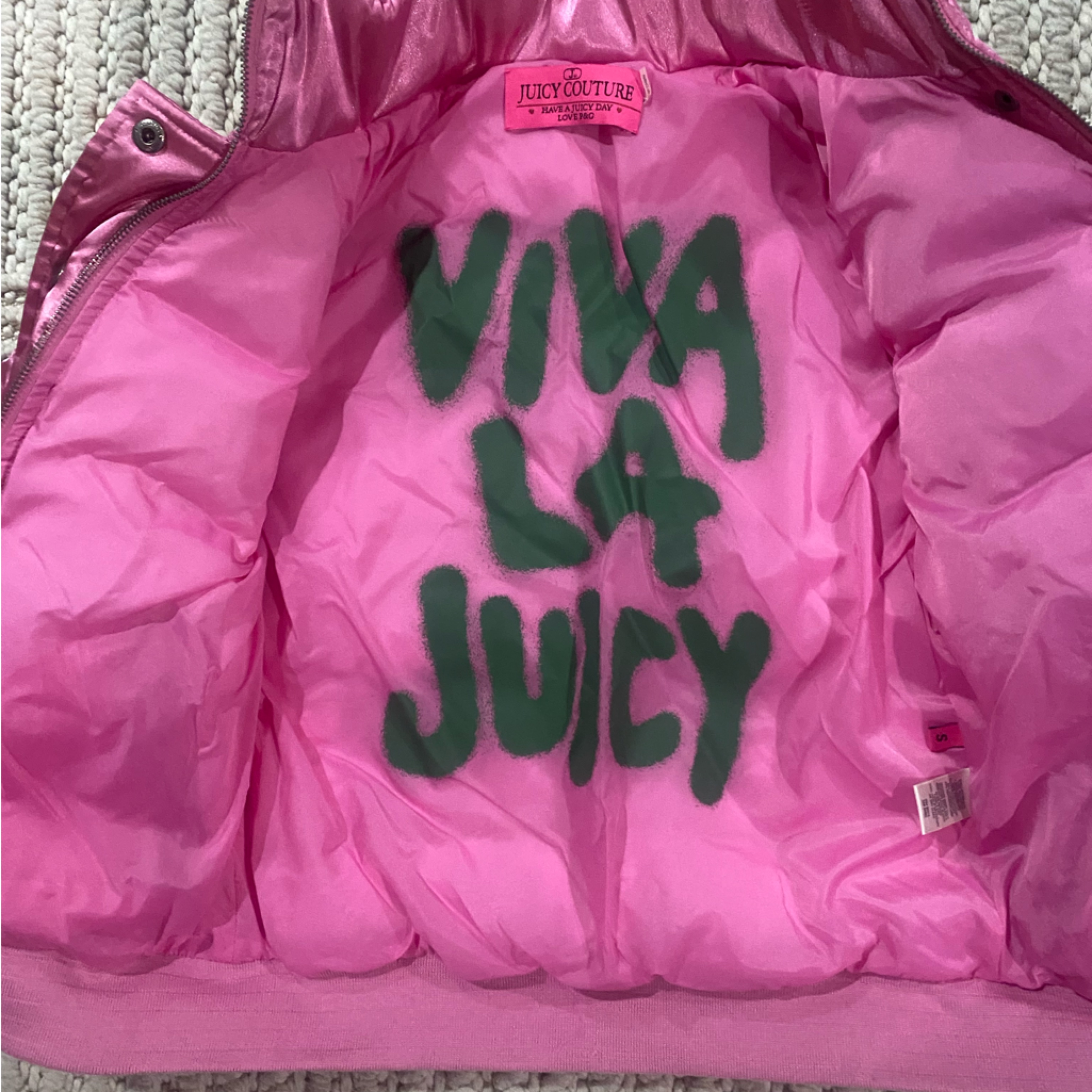 Juicy Couture Pink Jacket Viva La Juicy Y2k Puffer